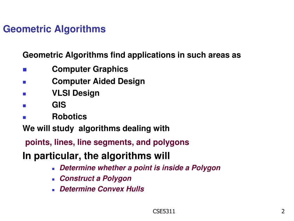 PPT Computational Geometry PowerPoint Presentation, free download ID2762004