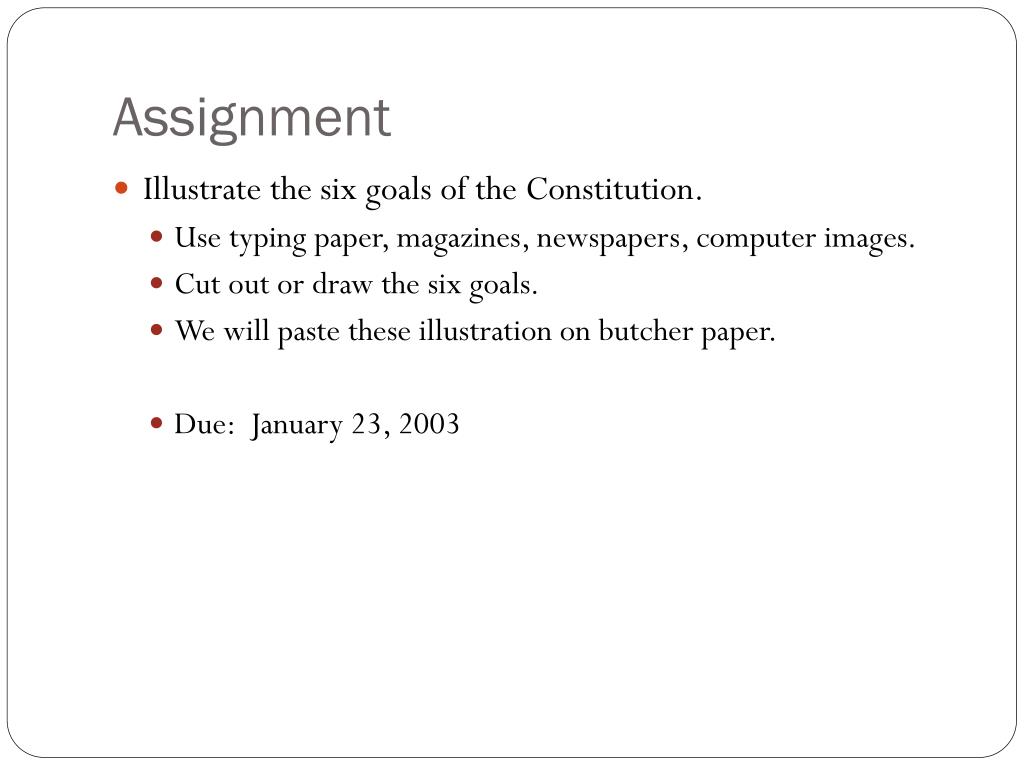 PPT Six Goals of the Preamble PowerPoint Presentation, free download