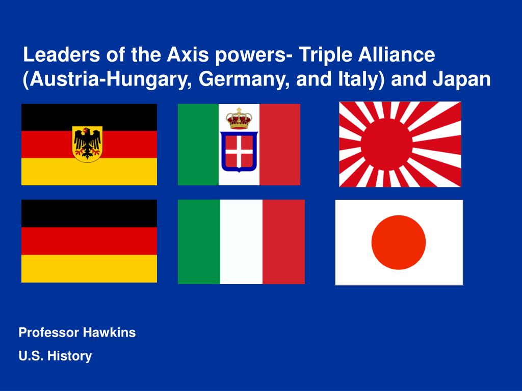 PPT Leaders of the Axis powers Triple Alliance (AustriaHungary, Germany, and Italy) and