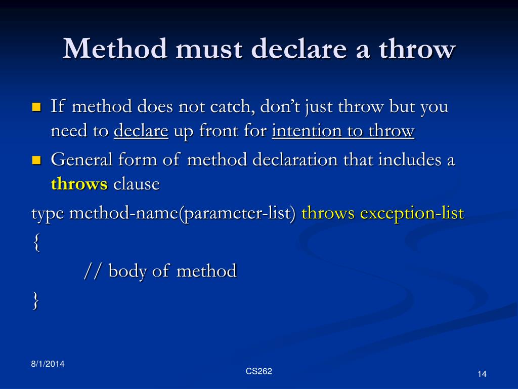 PPT OO Design and Programming II Chapter 17 Exception Handling PowerPoint Presentation ID