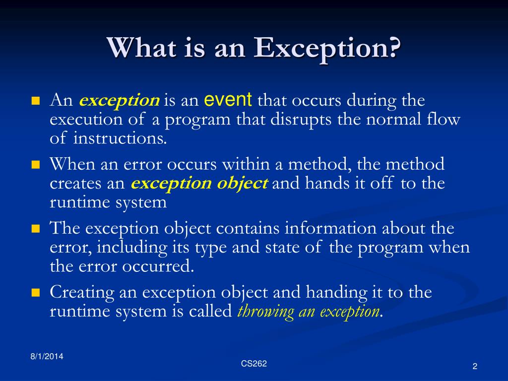 PPT OO Design and Programming II Chapter 17 Exception Handling