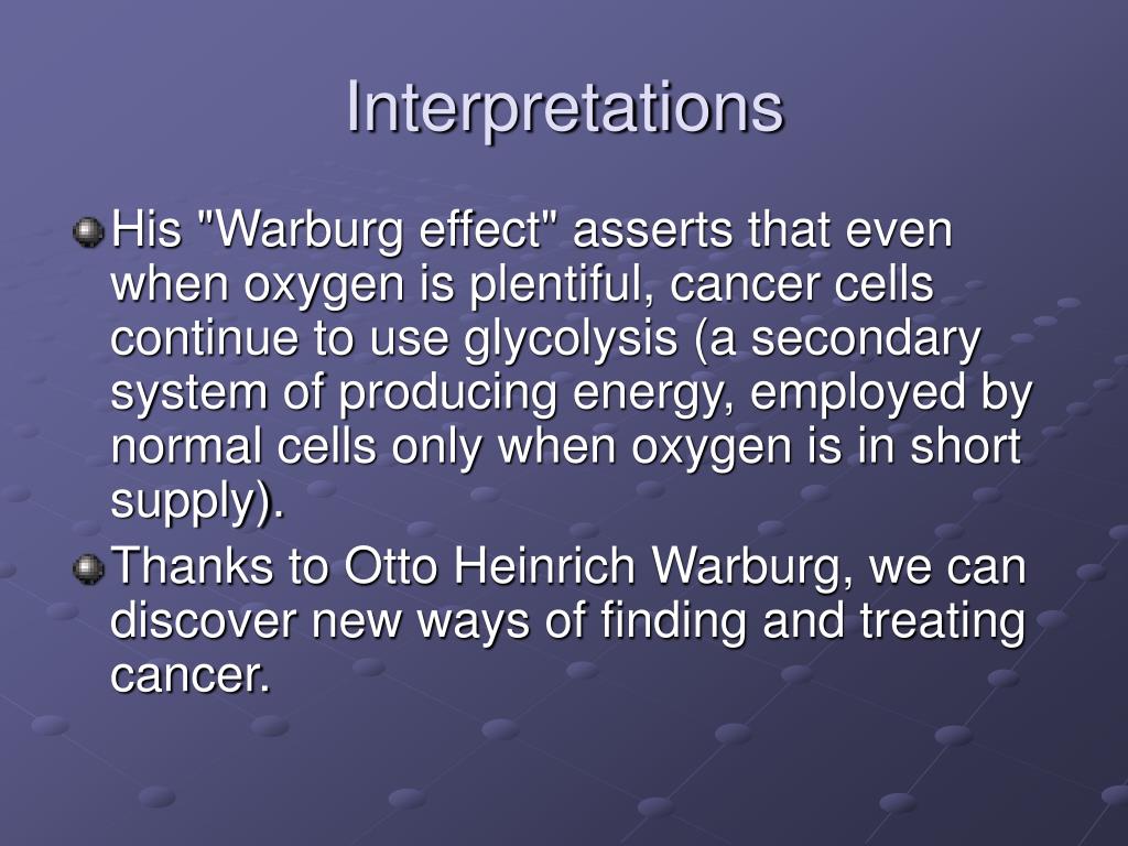 PPT Otto Heinrich Warburg PowerPoint Presentation, free download ID