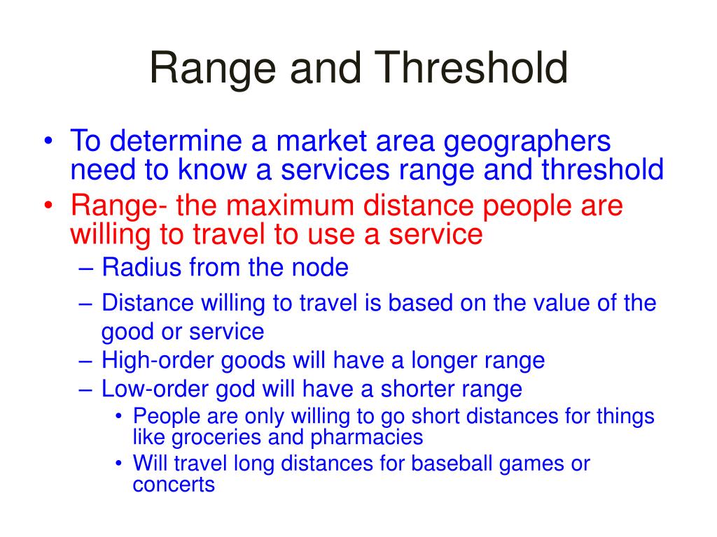 PPT Central Place Theory and Market Area Analysis PowerPoint