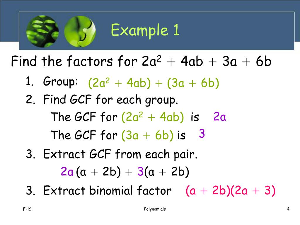 PPT Factoring By Grouping PowerPoint Presentation, free download ID