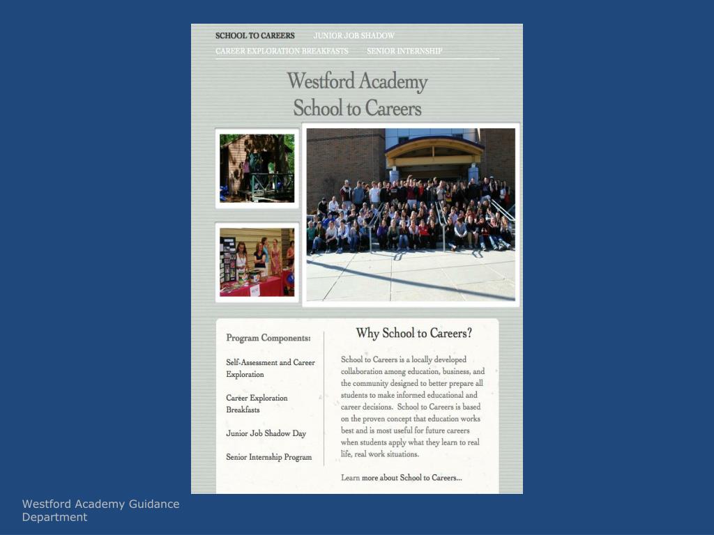 PPT Westford Academy Guidance Department Presents PowerPoint