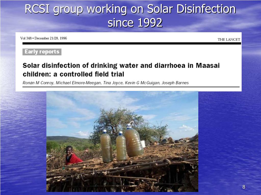 PPT The SODISWATER PROJECT Solar Disinfection (SODIS) of Drinking