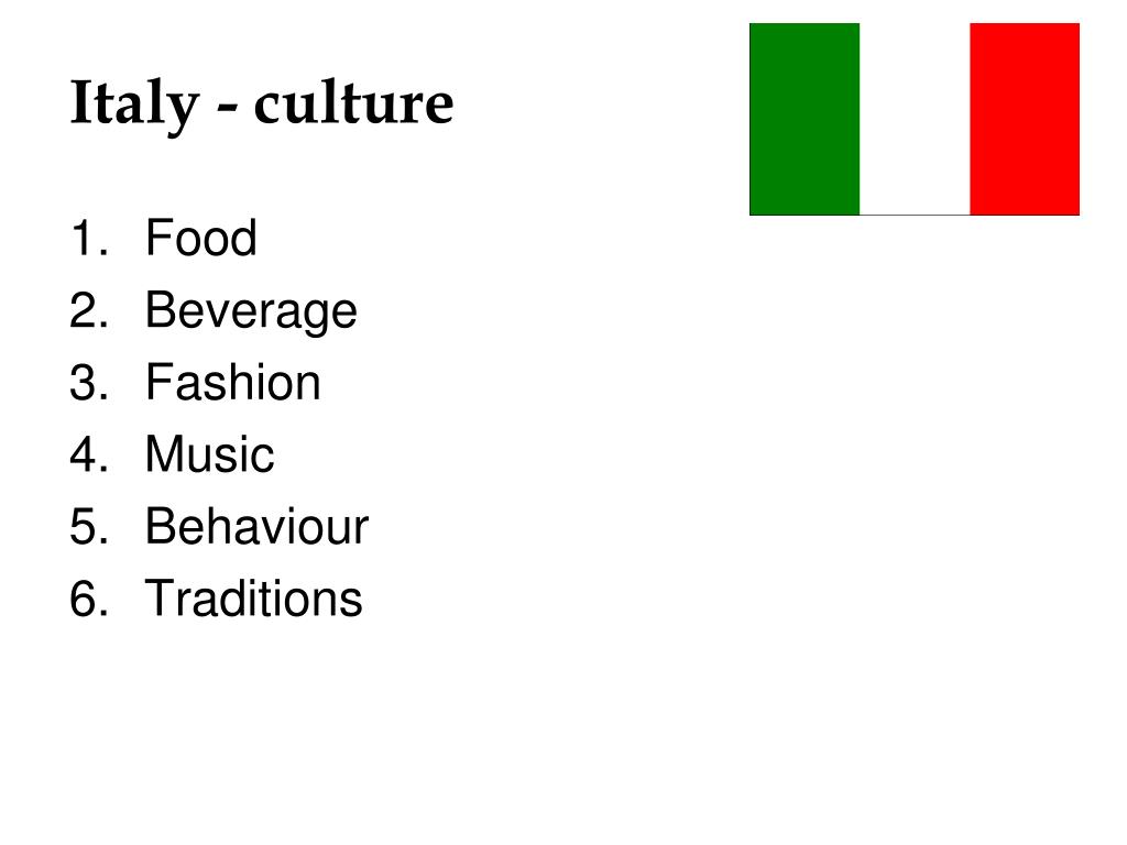 PPT Italian culture PowerPoint Presentation, free download ID2770440
