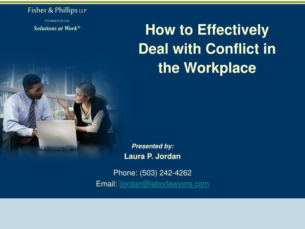 PPT How to Effectively Deal with Conflict in the Workplace PowerPoint