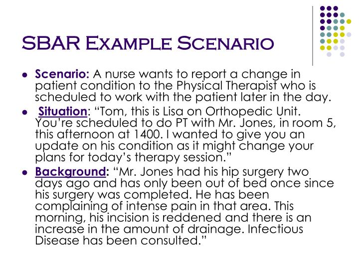 PPT SBAR Hilary M. Kile, RN BS March, 2010 PowerPoint Presentation