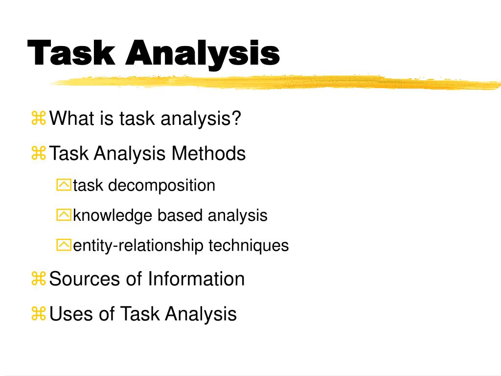 PPT Task Analysis PowerPoint Presentation, free download ID2776704