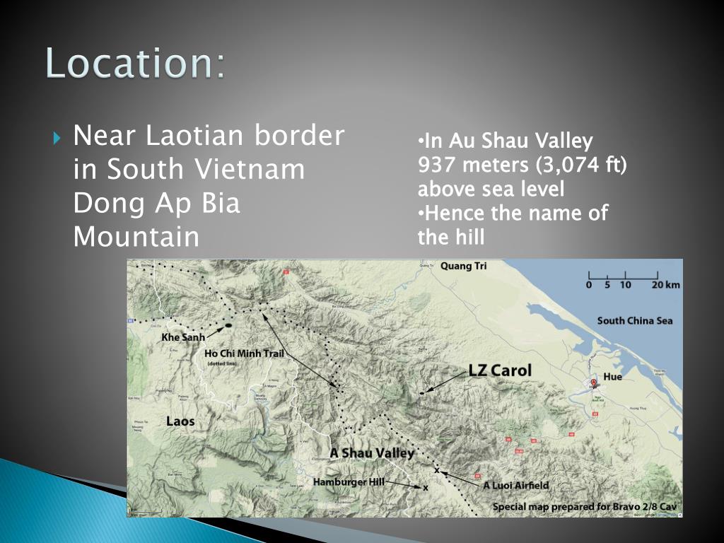 Hamburger Hill Vietnam Map PPT Hamburger Hill PowerPoint Presentation, free download ID2777703