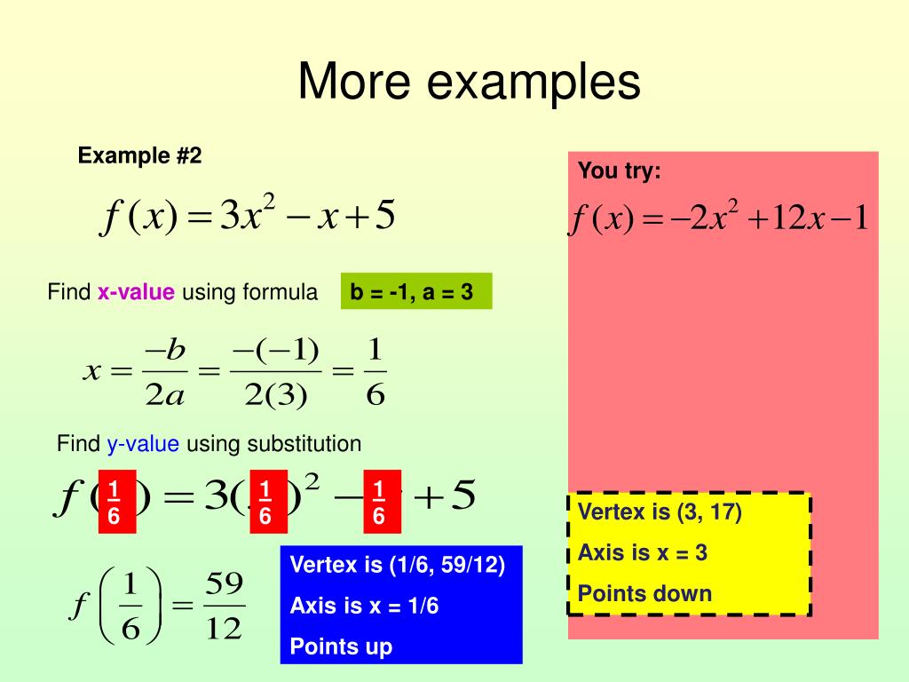 PPT Graphing Quadratic Functions PowerPoint Presentation, free