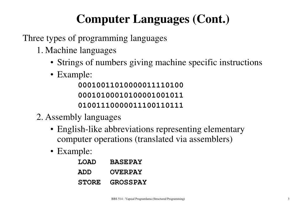 PPT Computer Languages PowerPoint Presentation, free download ID