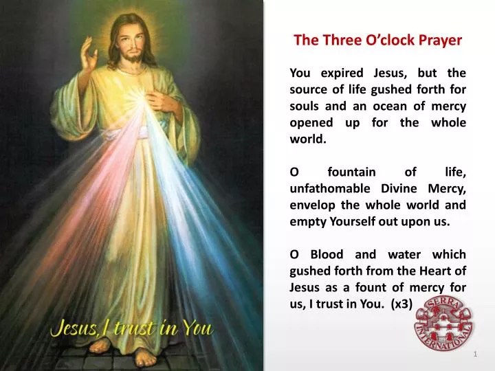 PPT The Three O’clock Prayer PowerPoint Presentation, free download