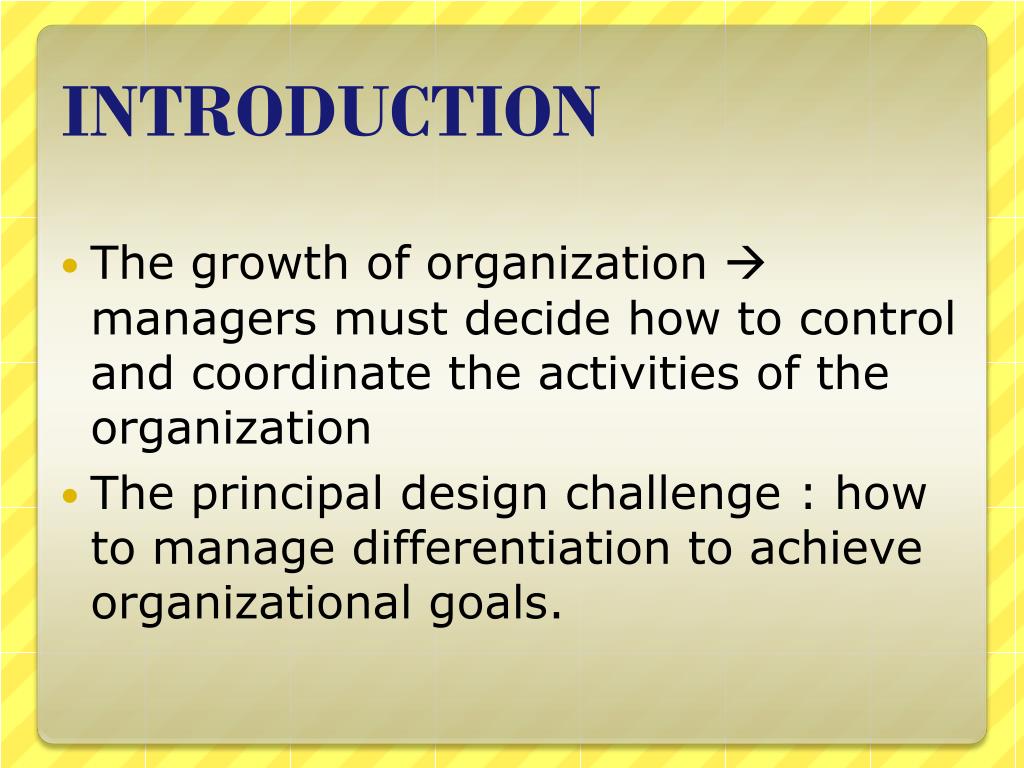 PPT Basic Challenge of Organizational Design PowerPoint Presentation