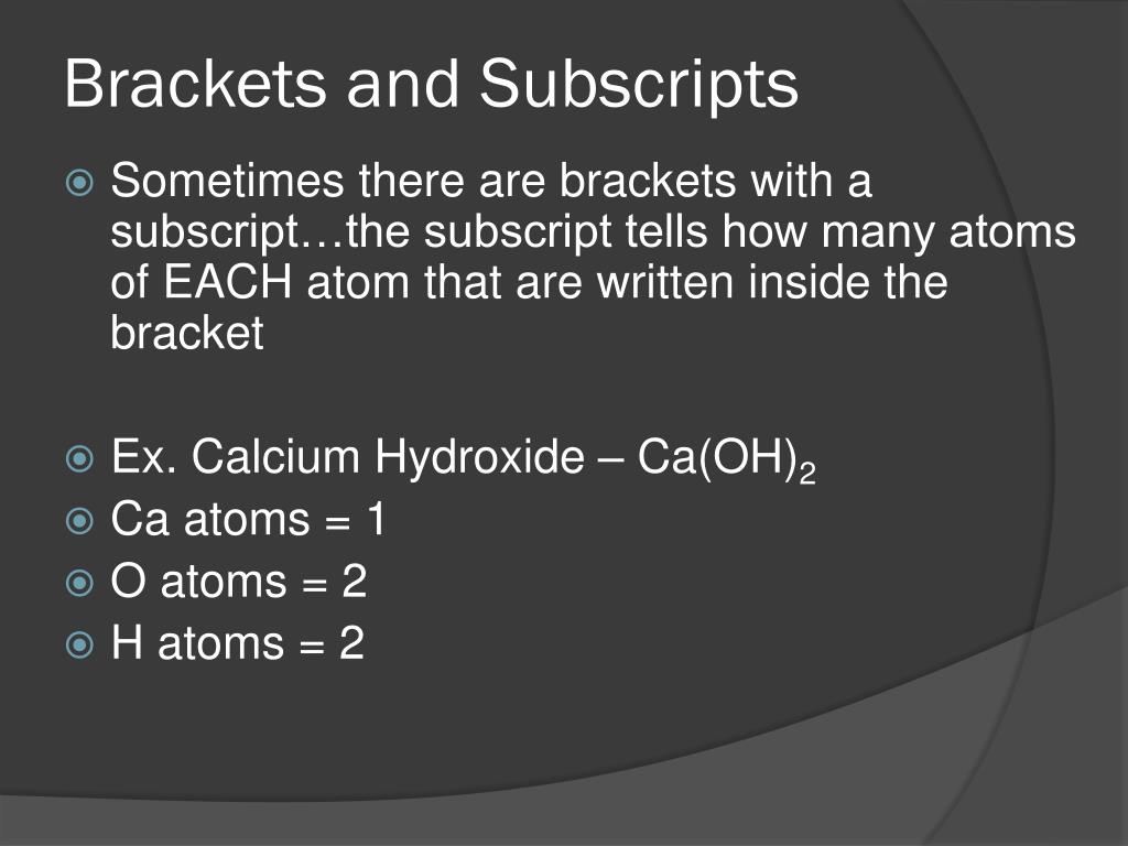 What Do Brackets Mean In Chemistry at Essie Troche blog