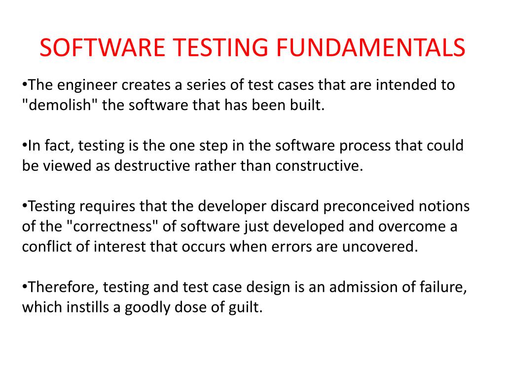 PPT SOFTWARE TESTING FUNDAMENTALS PowerPoint Presentation, free