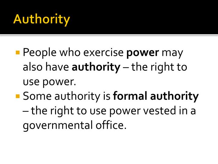 PPT Political Power, Authority, and Legitimacy PowerPoint Presentation ID2785970