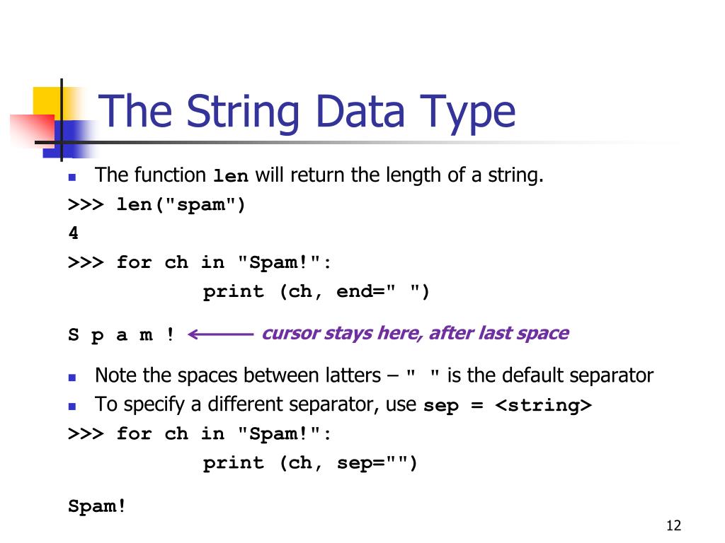 PPT The String Data Type PowerPoint Presentation, free download ID