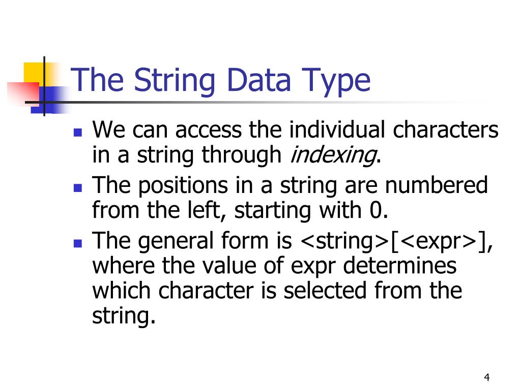 PPT The String Data Type PowerPoint Presentation, free download ID