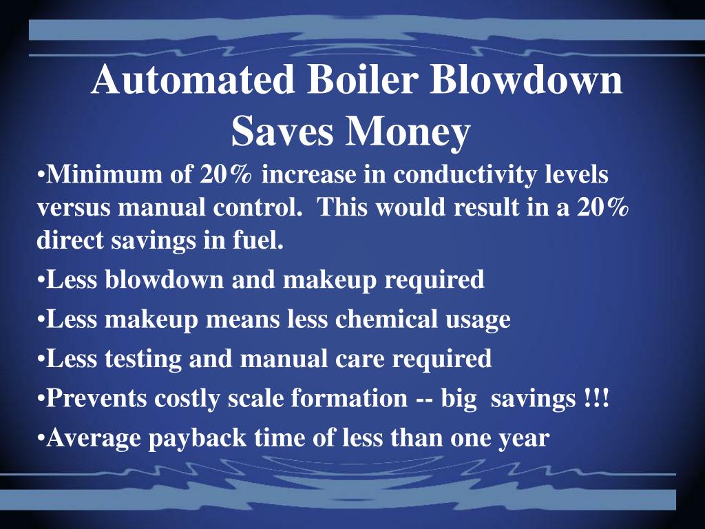 PPT The Benefits of Automated Boiler Blowdown PowerPoint Presentation