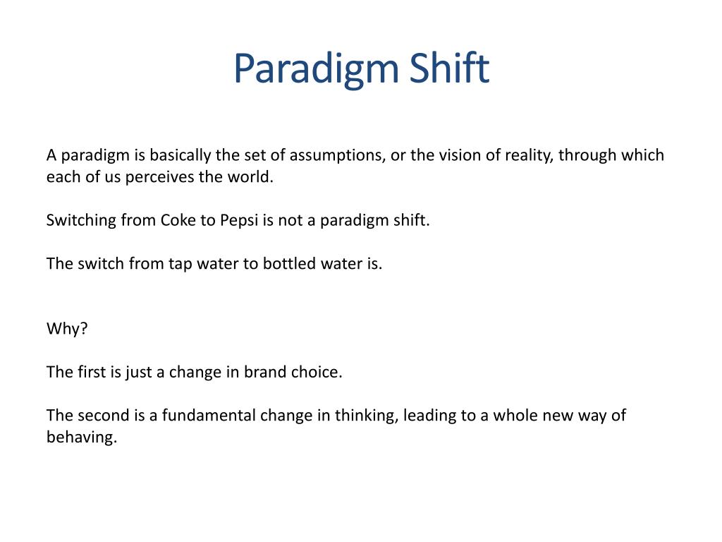 Definition of a paradigm shift stormpg