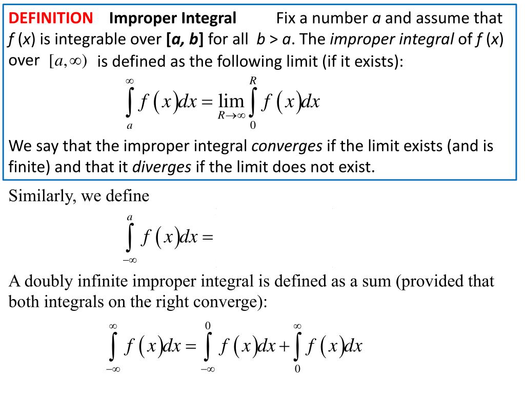 PPT Improper Integrals PowerPoint Presentation, free download ID