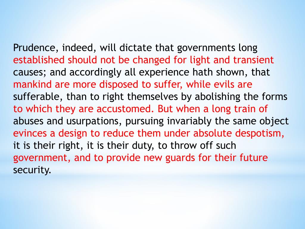 PPT Declaration Of Independence Preamble PowerPoint Presentation