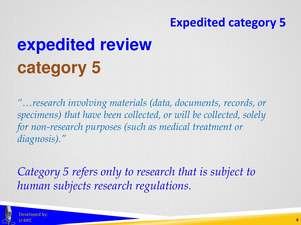 PPT expedited review category 5 PowerPoint Presentation, free