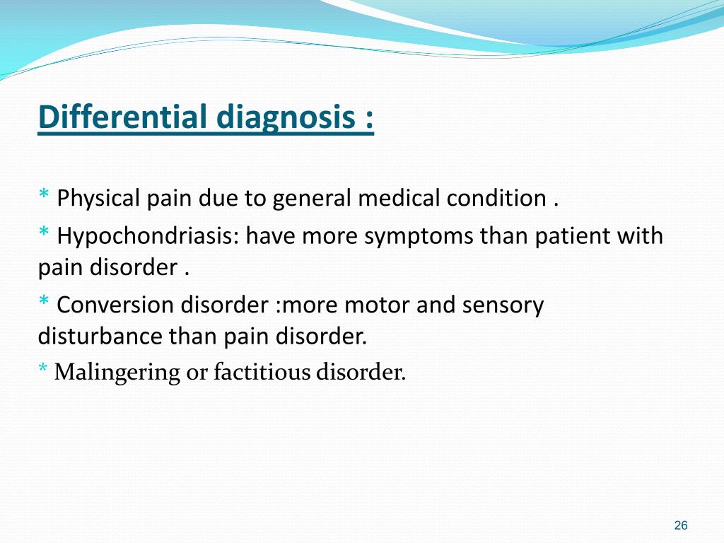 PPT Somatoform disorders presentation PowerPoint Presentation, free