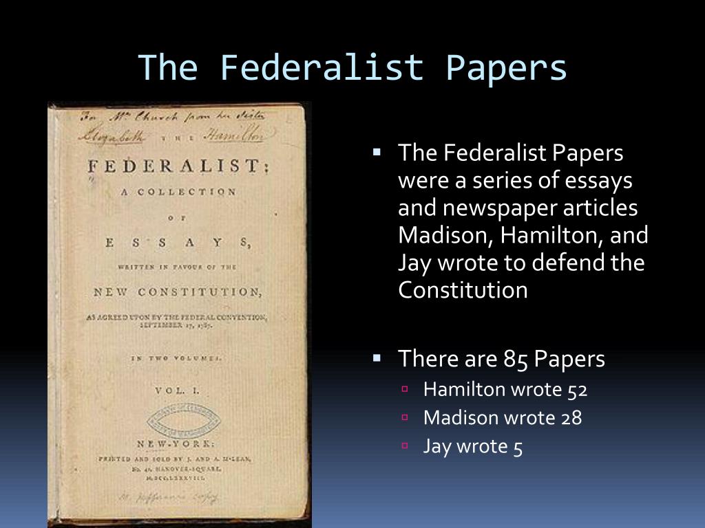 PPT The Federalists PowerPoint Presentation, free download ID2797529