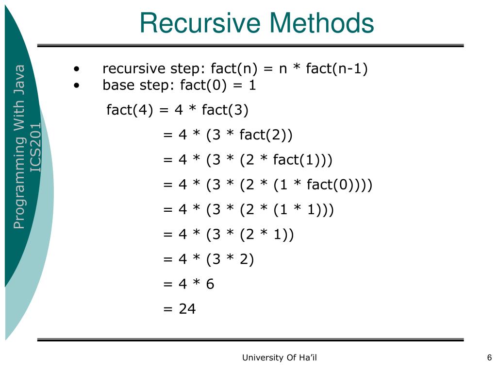 PPT Chapter 11 Recursion PowerPoint Presentation, free download ID