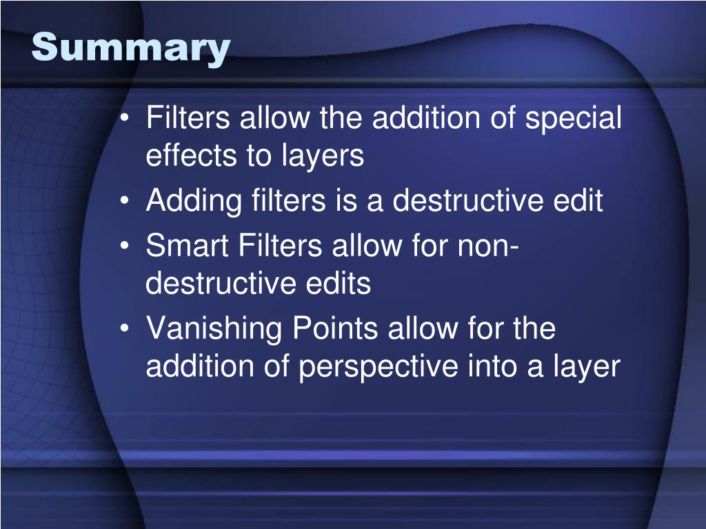 PPT Filters PowerPoint Presentation, free download ID