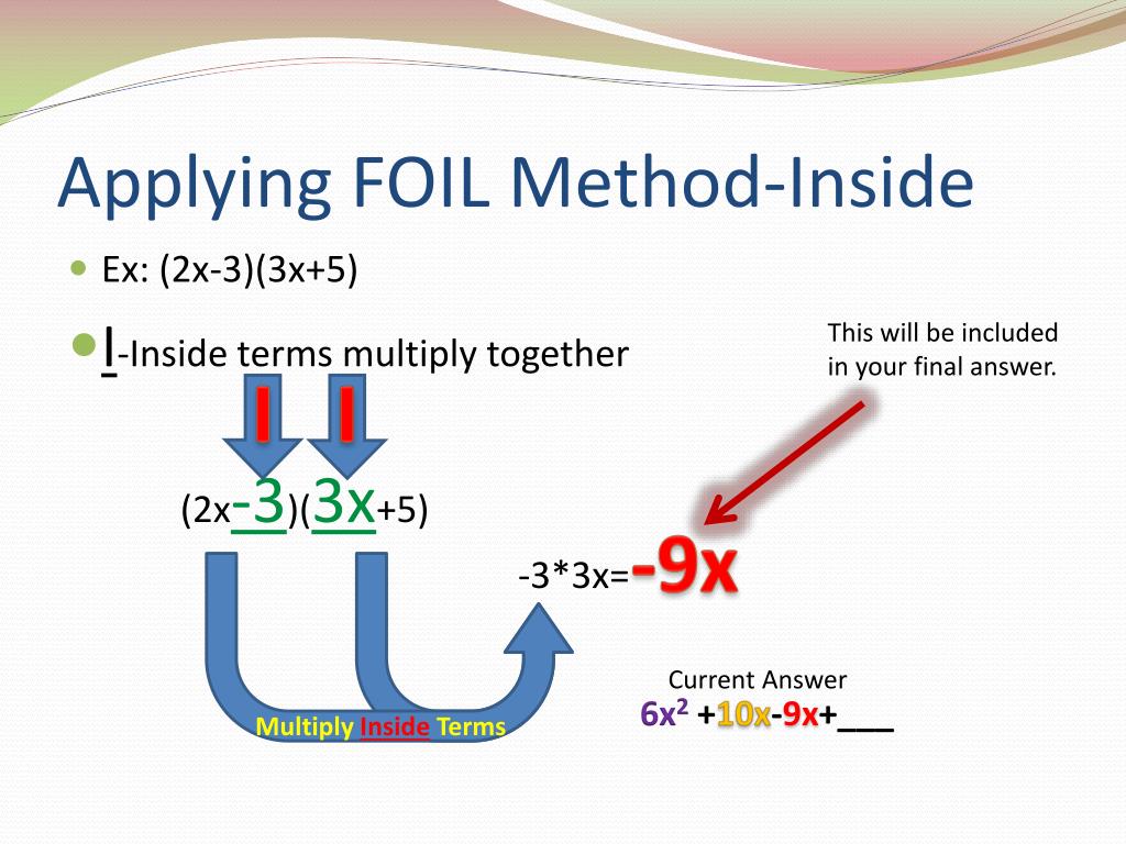 PPT FOIL Method PowerPoint Presentation, free download ID2804510