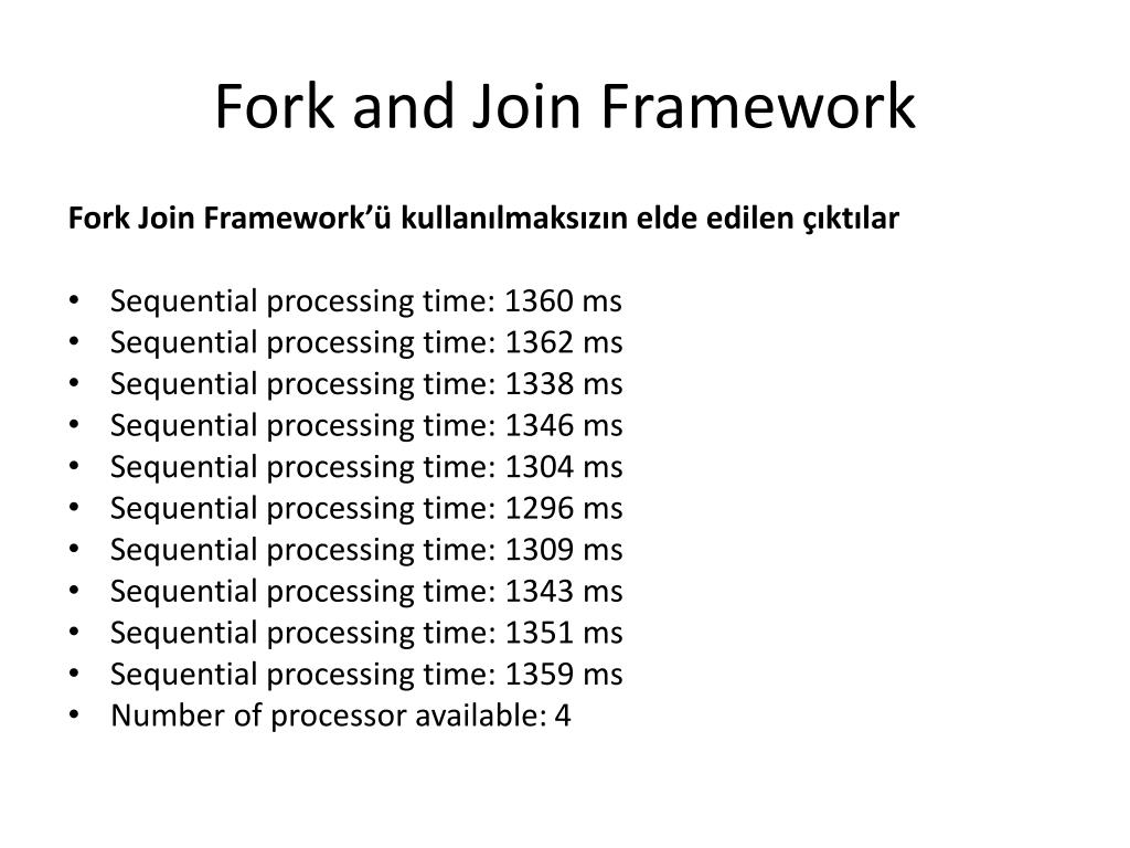 PPT Fork and Join Framework PowerPoint Presentation, free download