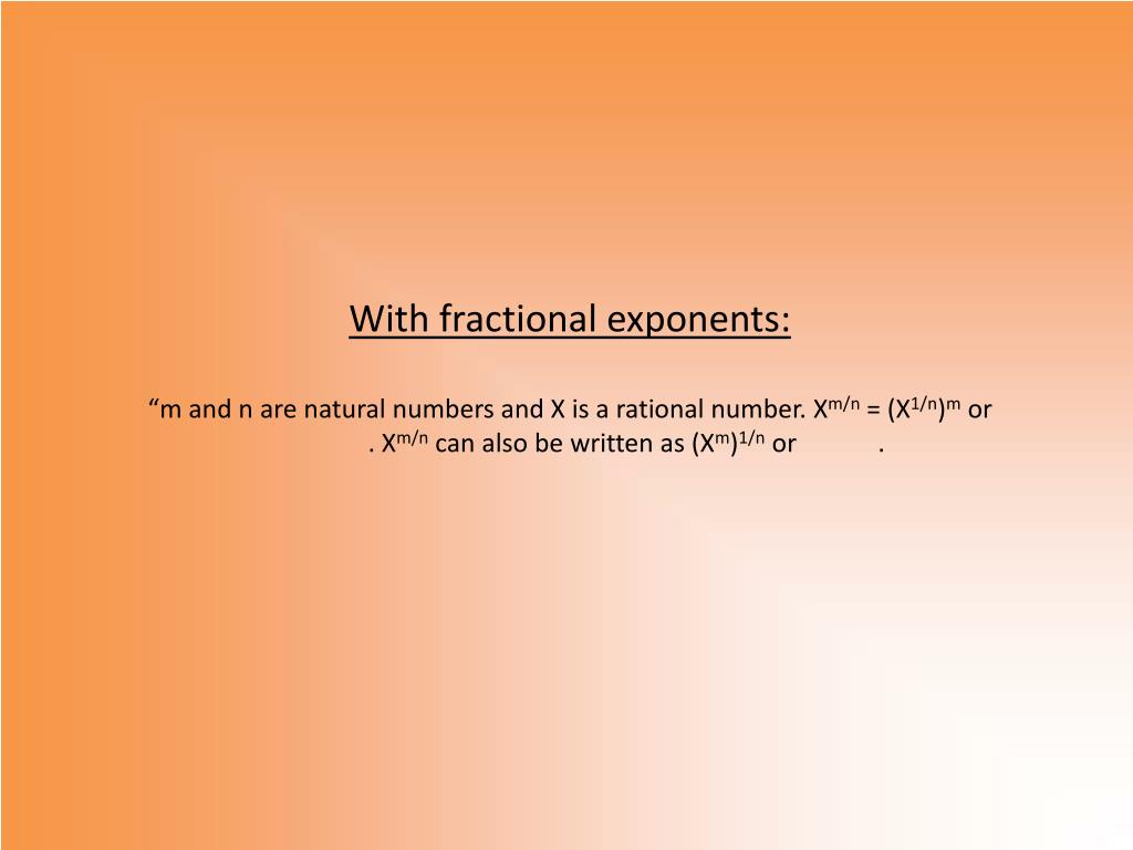 PPT Fractional Exponents and Radicals (4.4) PowerPoint Presentation