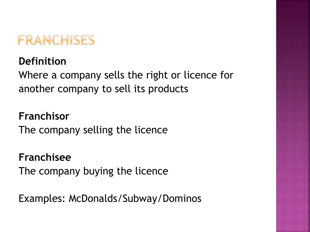 Franchise Meaning Plural Management And Leadership