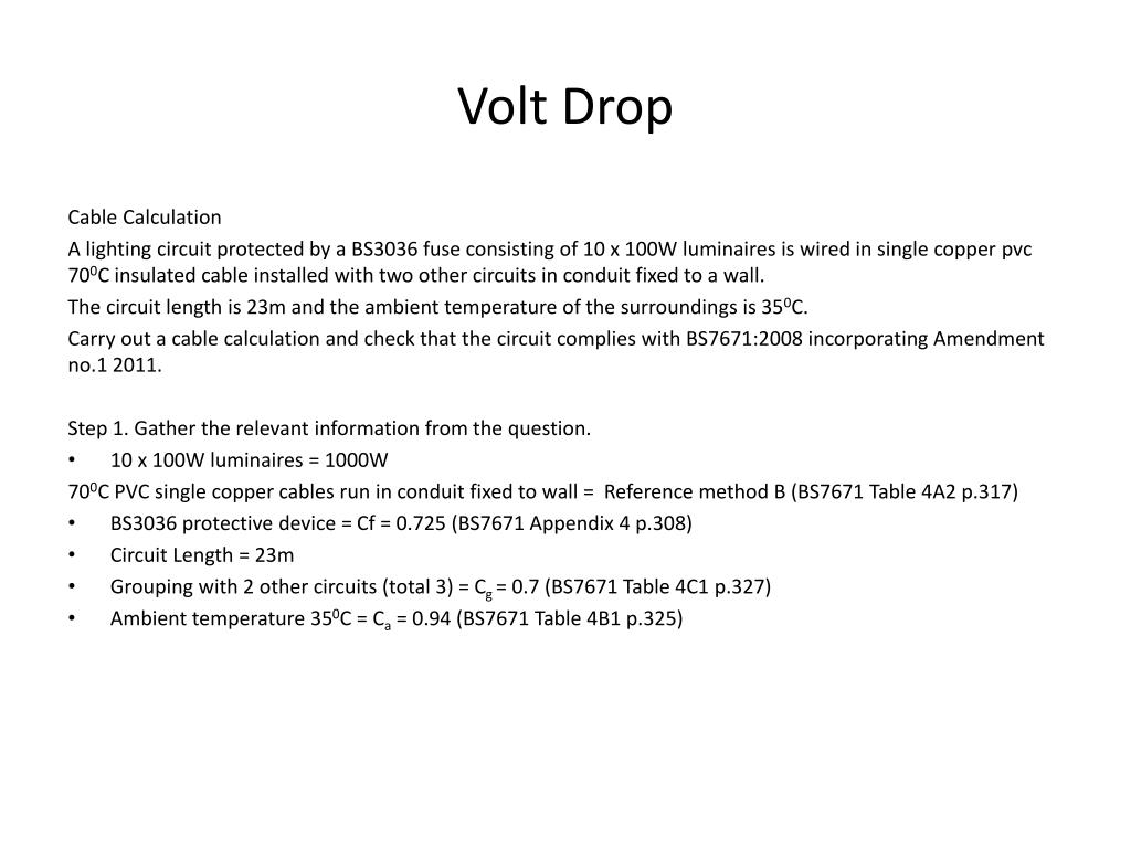 PPT BS7671 Formula and Tips PowerPoint Presentation