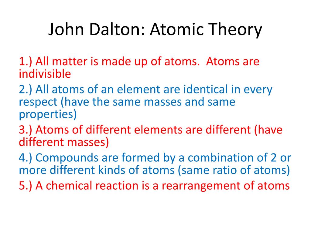 5 Parts Of Daltons Atomic Theory Spesial 5