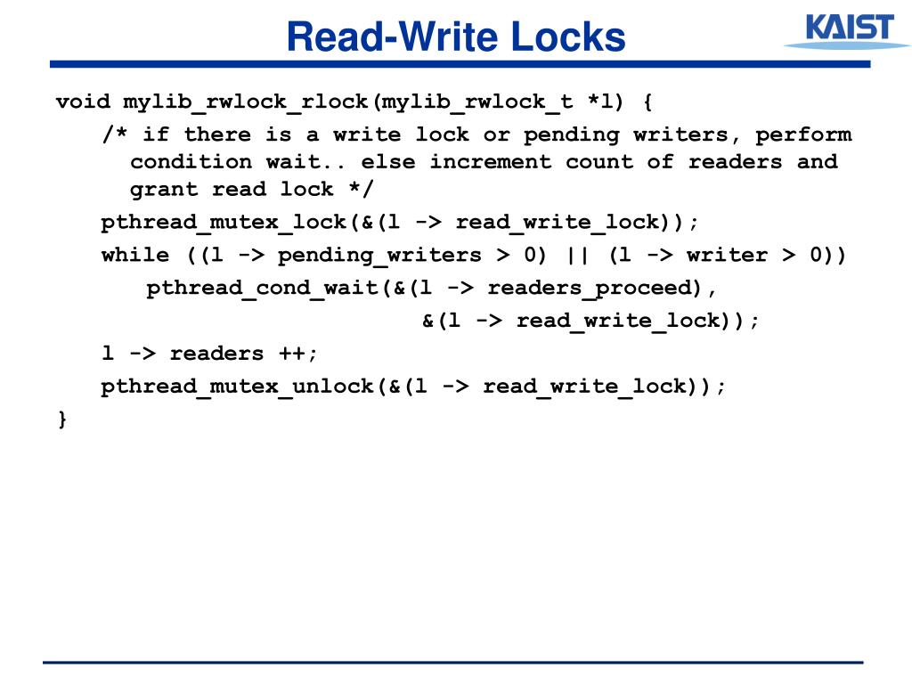 PPT ReadWrite Locks PowerPoint Presentation, free download ID2813599