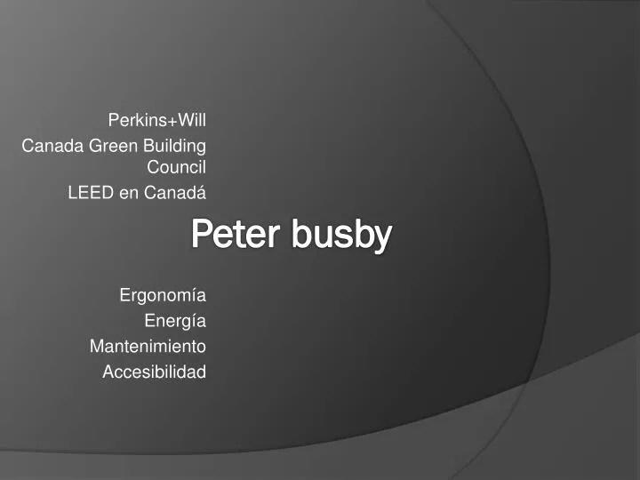 PPT Peter busby PowerPoint Presentation, free download ID2818774
