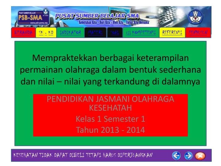 Sebutkan Nilai Nilai Pendidikan Jasmani Dan Olahraga Sebutkan Mendetail