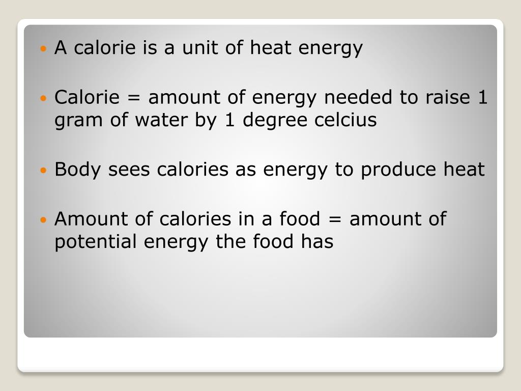 PPT CALORIES PowerPoint Presentation, free download ID2820337