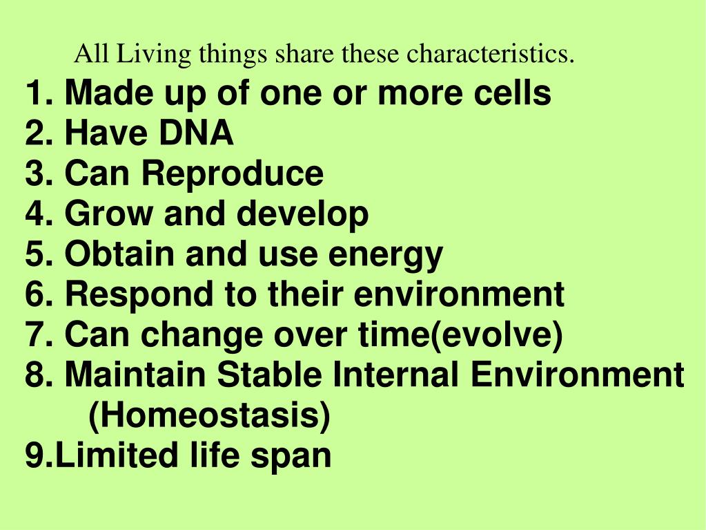 PPT What makes something a living thing? PowerPoint Presentation