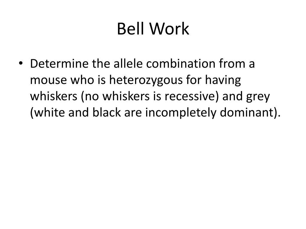 PPT Bell Work PowerPoint Presentation, free download ID2822478