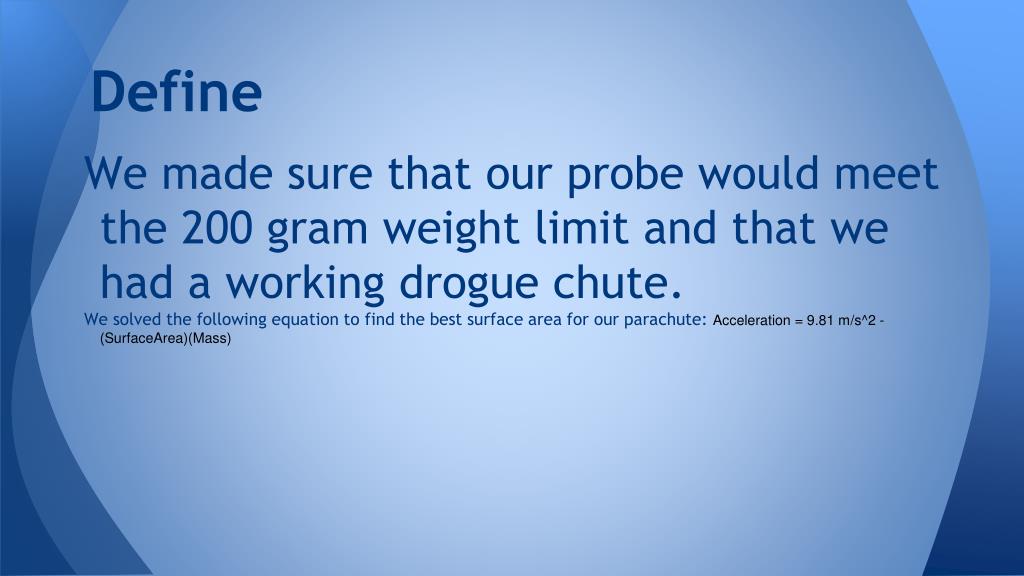 PPT Parachute Project PowerPoint Presentation, free download ID2828975