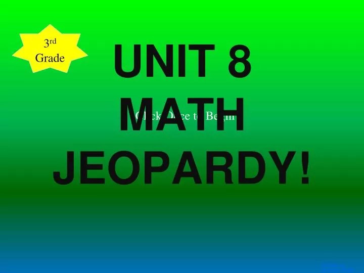 PPT UNIT 8 MATH JEOPARDY! PowerPoint Presentation, free download ID