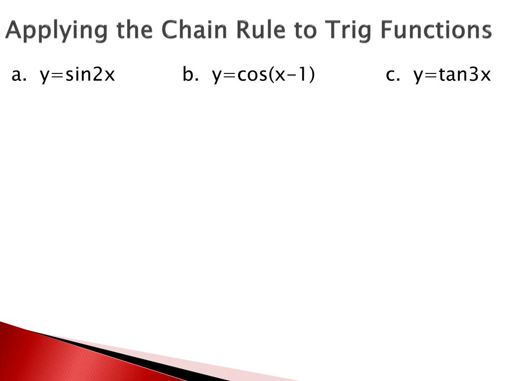 PPT 2.4 The Chain Rule Objective Find the derivative of a composite