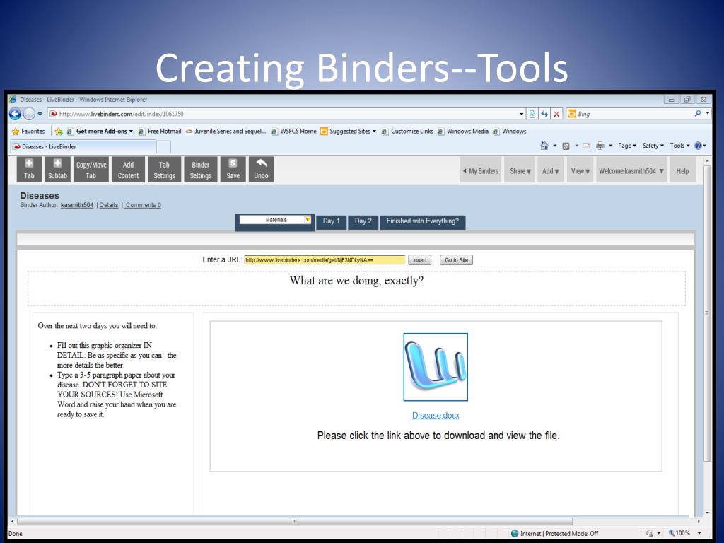 PPT Live Binders PowerPoint Presentation, free download ID2829473