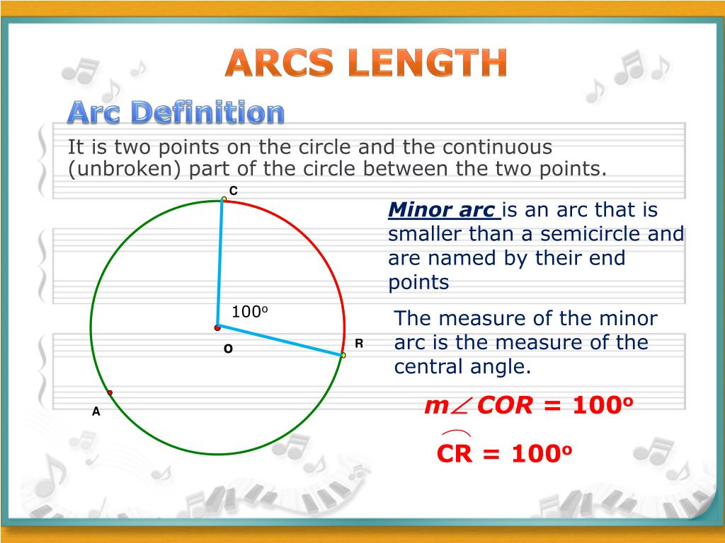 PPT Lesson 67 Arcs Length PowerPoint Presentation, free download